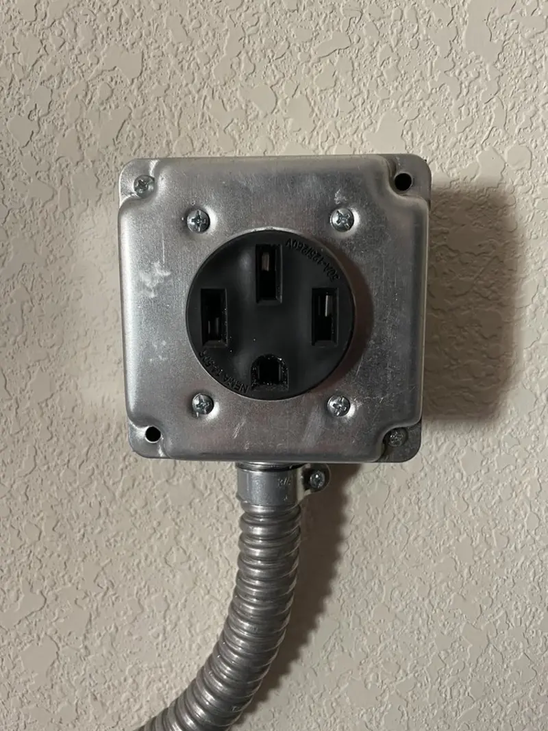 NEMA 14-50 outlet installed for Electrical Panel Upgrade in La Crescenta-Montrose